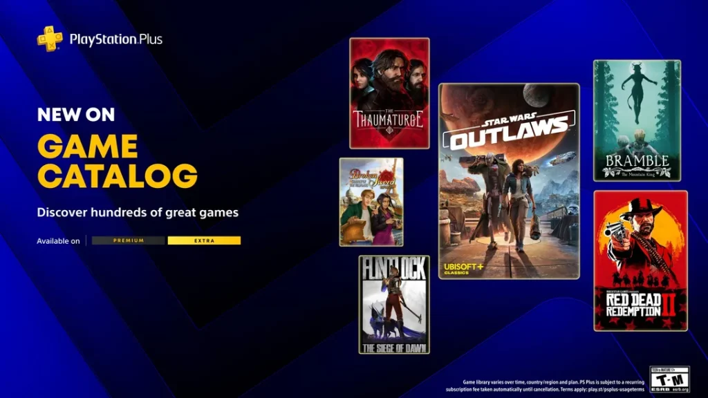 بازی‌های PlayStation Plus در می ۲۰۲۶؛ از Star Wars Outlaws تا Red Dead Redemption 2