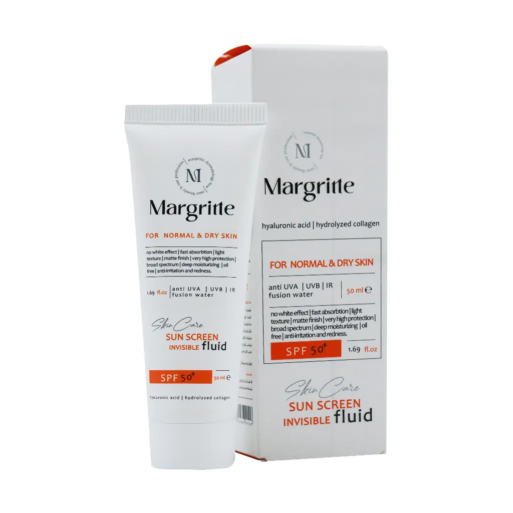 فلوئید ضد آفتاب پوست نرمال تا خشک SPF50 مارگریت - تصویر 1 از 2
