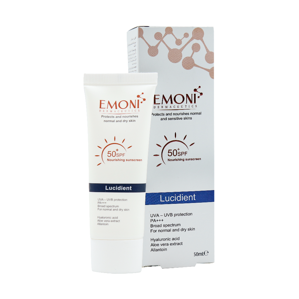 کرم ضد آفتاب لوسیدینت SPF50 (بی رنگ) امونی